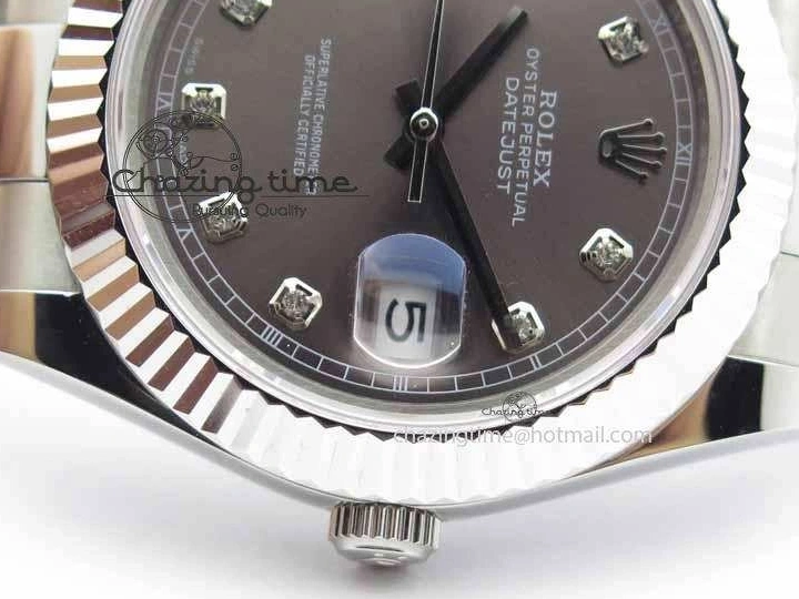 DateJust SS Diam Bracelet II Best SS Edition Maker On BP SA3136 Dial 41mm Gray 0314